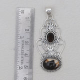 Peanut Wood Jasper Silver Pendants