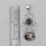 Peanut Wood Jasper Silver Pendants