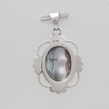 925 Sterling Silver Abalone Shell Pendants