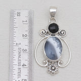 925 Sterling Silver Dendritic Opal Pendants