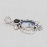 925 Sterling Silver Dendritic Opal Pendants