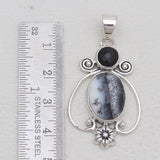 925 Sterling Silver Dendritic Opal Pendants