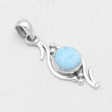 925 Sterling Silver Larimar Pendants