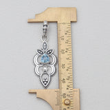 925 Sterling Silver Blue Topaz Pendants