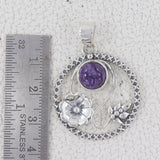 Charoite Gemstone 925 Silver Pendant