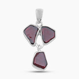 925 Sterling Silver Garnet Pendants