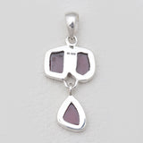 925 Sterling Silver Garnet Pendants