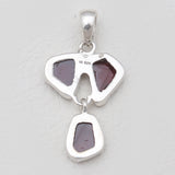 925 Sterling Silver Garnet Pendants