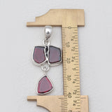 925 Sterling Silver Garnet Pendants