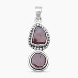 925 Sterling Silver Garnet Pendants