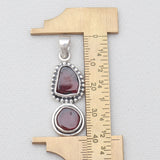 925 Sterling Silver Garnet Pendants