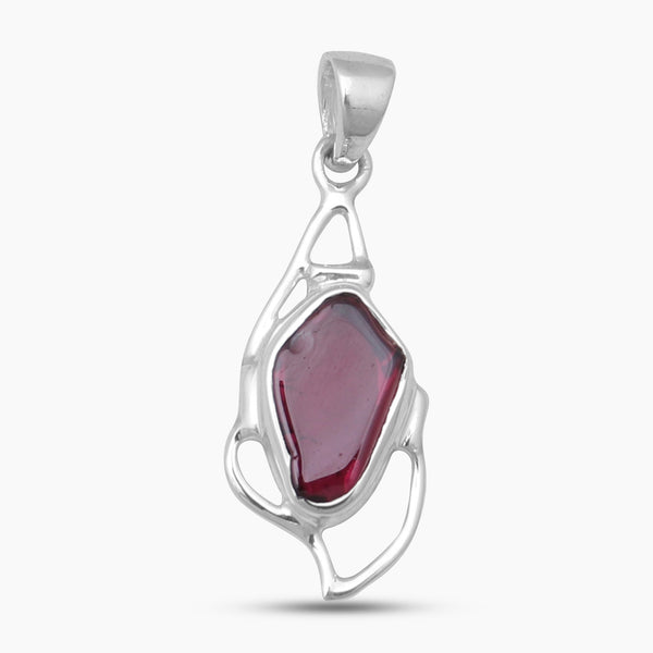 925 Sterling Silver Garnet Pendants