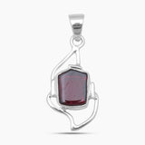 925 Sterling Silver Garnet Pendants