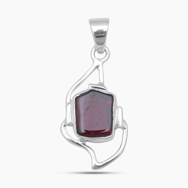925 Sterling Silver Garnet Pendants
