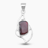 925 Sterling Silver Garnet Pendants