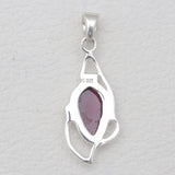 925 Sterling Silver Garnet Pendants