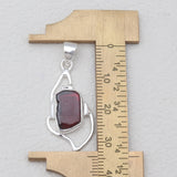 925 Sterling Silver Garnet Pendants
