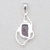 925 Sterling Silver Garnet Pendants