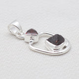 925 Sterling Silver Garnet Pendants