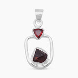 925 Sterling Silver Garnet Pendants