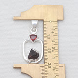 925 Sterling Silver Garnet Pendants
