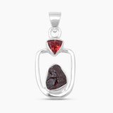 925 Sterling Silver Garnet Pendants