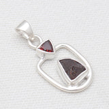 925 Sterling Silver Garnet Pendants