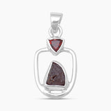 925 Sterling Silver Garnet Pendants