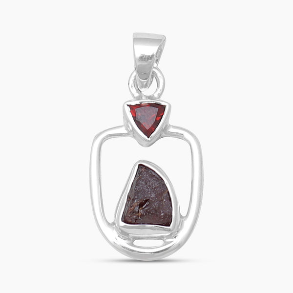 925 Sterling Silver Garnet Pendants