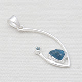 925 Sterling Silver Neon Apatite Pendants