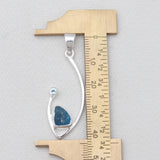 925 Sterling Silver Neon Apatite Pendants