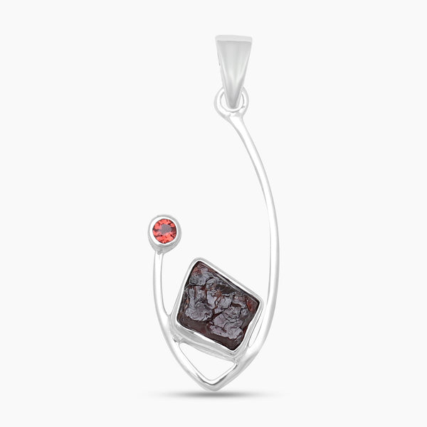 Garnet Silver Pendants