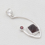 Garnet Silver Pendants