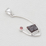 Garnet Silver Pendants