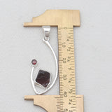 Garnet Silver Pendants