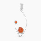 Fanta Garnet & Carnelian Silver Pendants