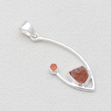 Fanta Garnet & Carnelian Silver Pendants