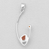 Fanta Garnet & Carnelian Silver Pendants