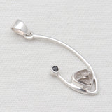 925 Sterling Silver Herkimer Quartz Pendants