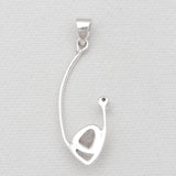 925 Sterling Silver Herkimer Quartz Pendants