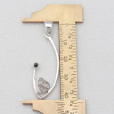 925 Sterling Silver Herkimer Quartz Pendants