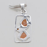 9252 Sterling Silver Fanta Garnet Pendants
