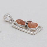 9252 Sterling Silver Fanta Garnet Pendants