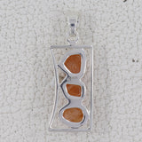 925 Silver Fanta Garnet Pendant