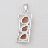 925 Sterling Silver Fanta Garnet Pendants