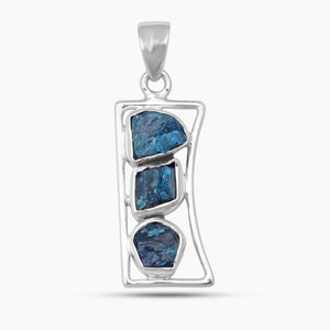 925 Silver Neon Apatite Pendants