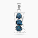 925 Silver Neon Apatite Pendants