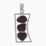 Garnet Silver Pendants
