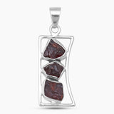 Garnet Silver Pendants