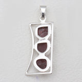 Garnet Silver Pendants
